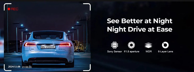 night vision dash cam